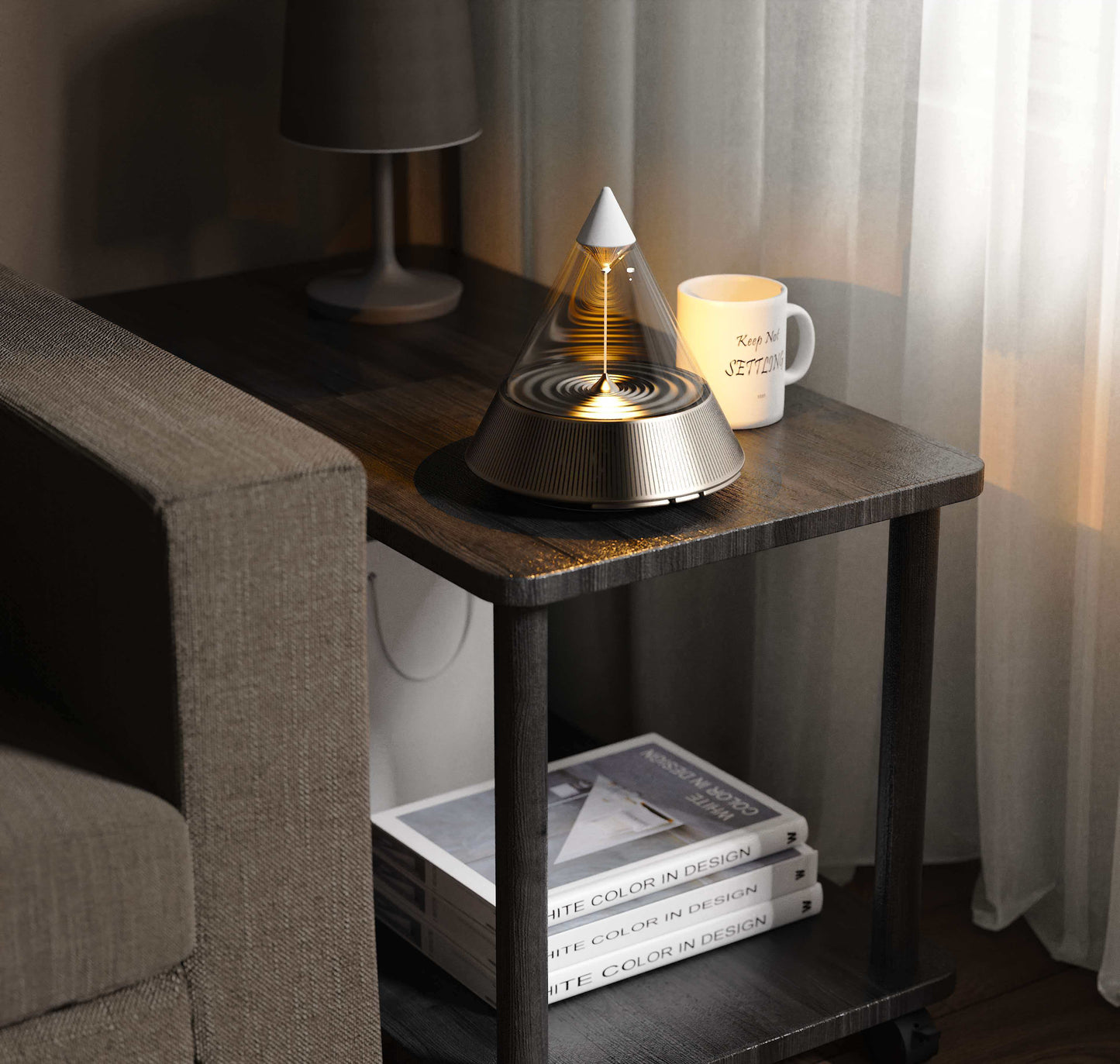 3-in-1 Bluetooth Speaker Night Light & Aroma Diffuser – Ambient Lamp with 360° Sound, Relaxing Aromatherapy & Warm Mood Lighting