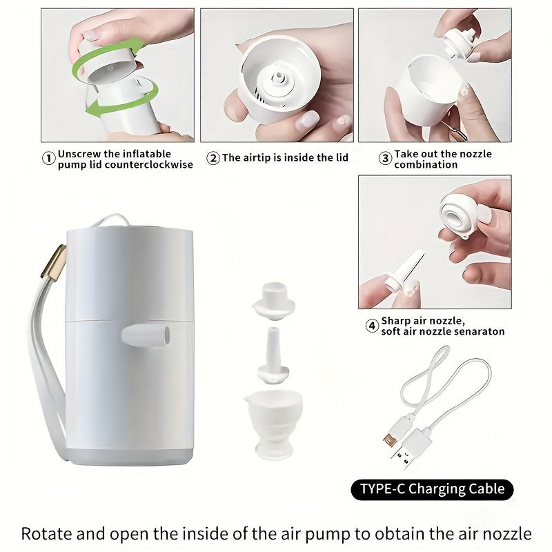 Mini Portable Air Pump with LED Light