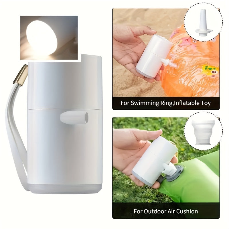 Mini Portable Air Pump with LED Light
