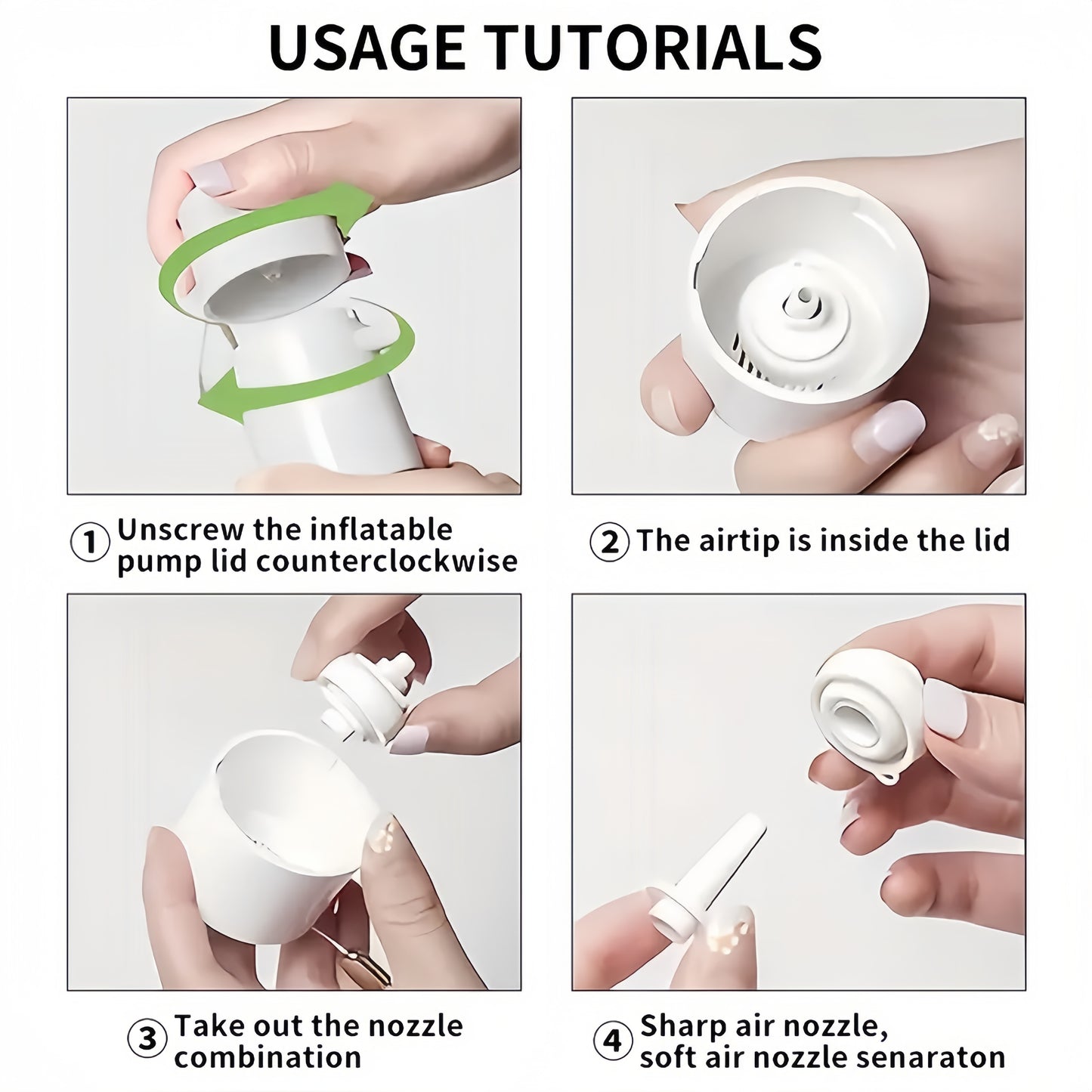 Mini Portable Air Pump with LED Light