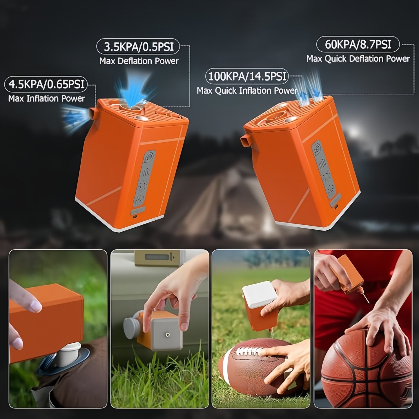 Product Specifications – 3-in-1 Camping Inflatable Lantern with Fan