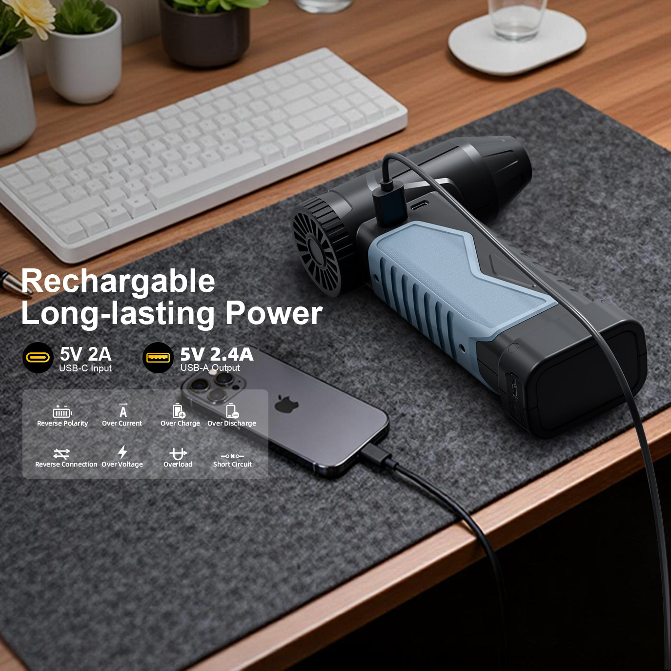 2-in-1 jump starter & jet Dryer Blower