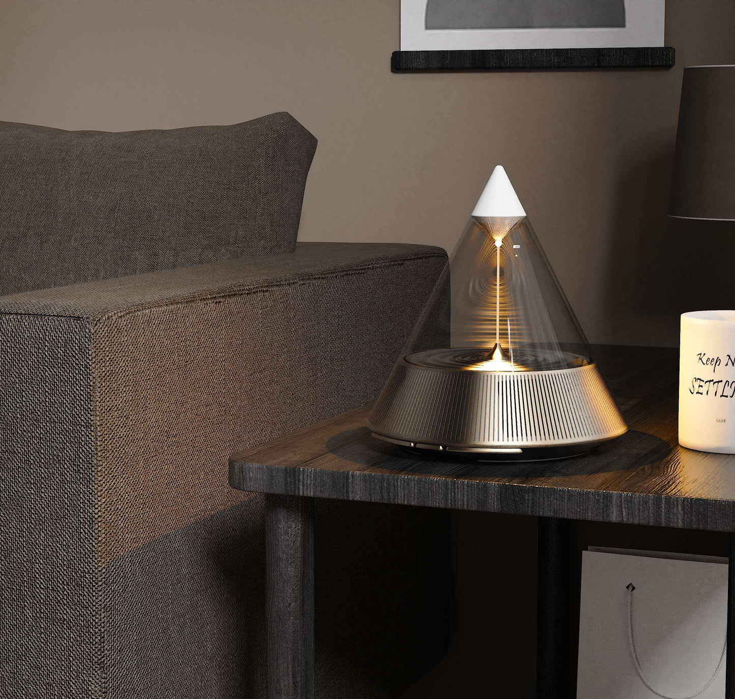 3-in-1 Bluetooth Speaker Night Light & Aroma Diffuser – Ambient Lamp with 360° Sound, Relaxing Aromatherapy & Warm Mood Lighting